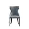 Manhattan Comfort Reine Faux Leather Dining Chair in Pebble Grey- Set of 4 2-DC007-PE - alternate 5